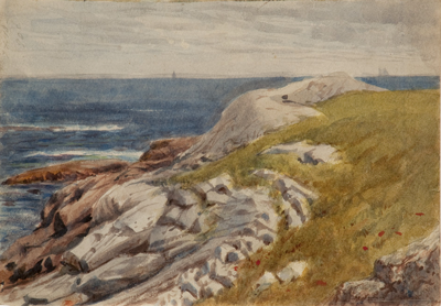 <em>Newport, Rhode Island, Cliff Walk</em>, c. 1880 <em>Newport, Rhode Island, Cliff Walk</em>