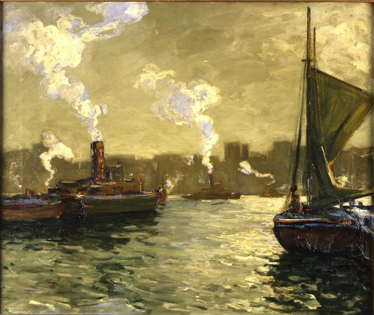 Harbor Scene, c. 1910 Harbor Scene