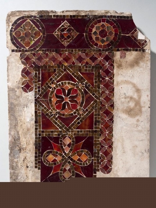 Mosaic sample panel, c. 1925 Mosaic sample panel