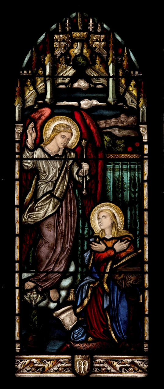 Annunciation window, c. 1880s Annunciation window