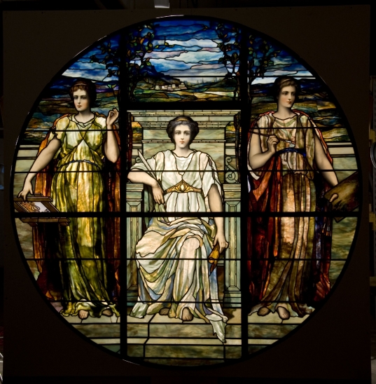 <em>The Arts</em> window, 1894 <em>The Arts</em> window