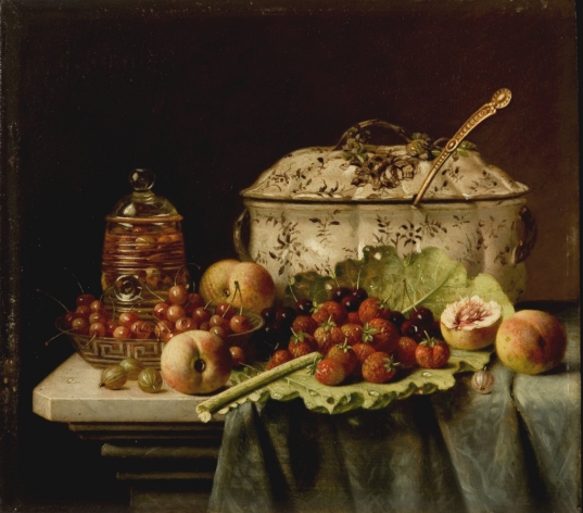 Still Life, Fruit and Dishes, late 19th century Still Life, Fruit and Dishes