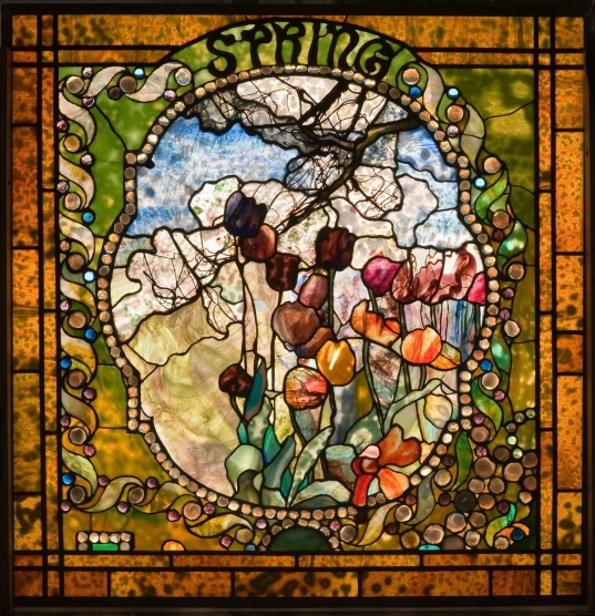 Spring panel from the Four Seasons window, c. 1899–1900 Spring panel from the Four Seasons window