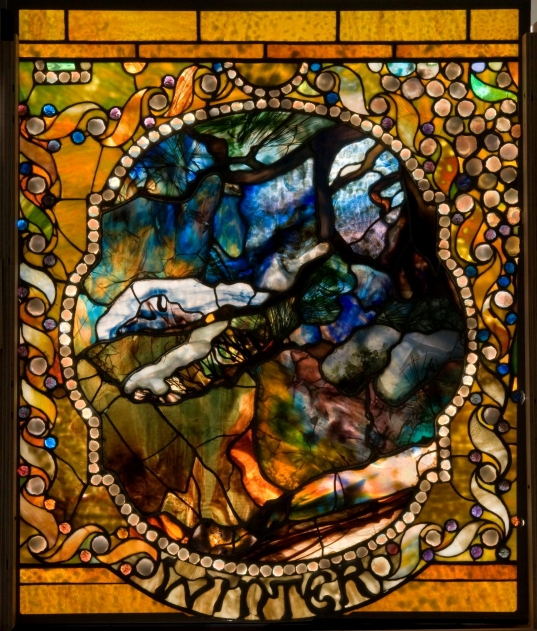 Winter panel from the Four Seasons window, c. 1899–1900 Winter panel from the Four Seasons window