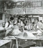 Workers in the Tiffany Lamp Department