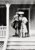 Charles Hosmer Morse on the porch of Osceola Lodge